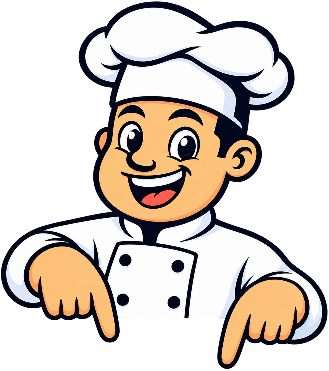 Chef da Mogi Pães apontando para o mapa